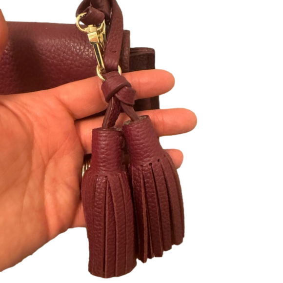 LIKE NEW KATE SPADE ♠️ Orchard Street burgundy leather satchel adjustable strap - Picture 5 of 10